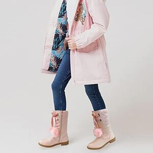 (78-2363)   COUTGO / ZBY Girls Mid Calf Boots Sz 4